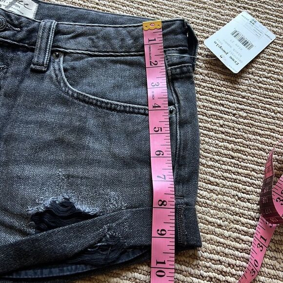 FREE PEOPLE denim black shorts 27 - Picture 8 of 12